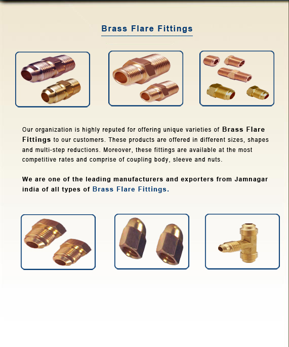 Brass Flare Fittings